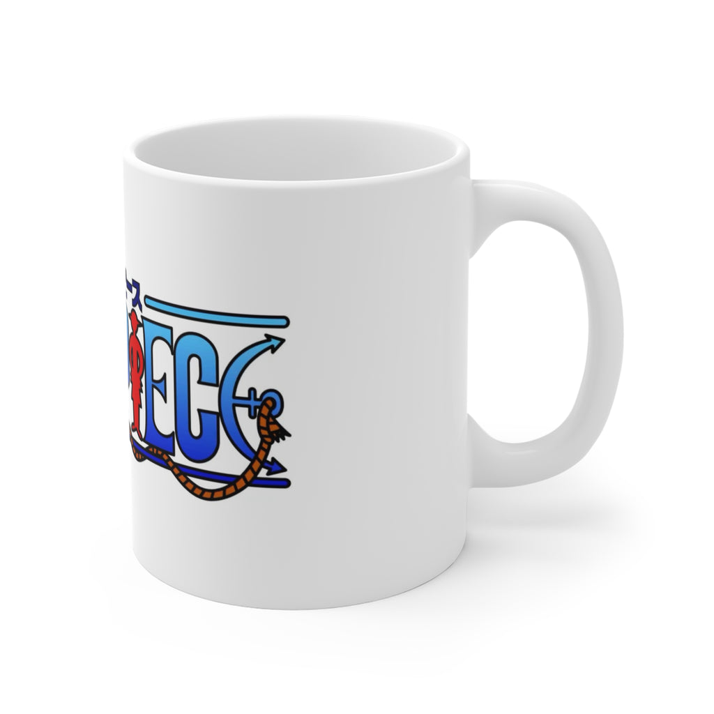 One Piece Logo Mug - Anime Pirate Straw Hat Coffee Cup (11oz)