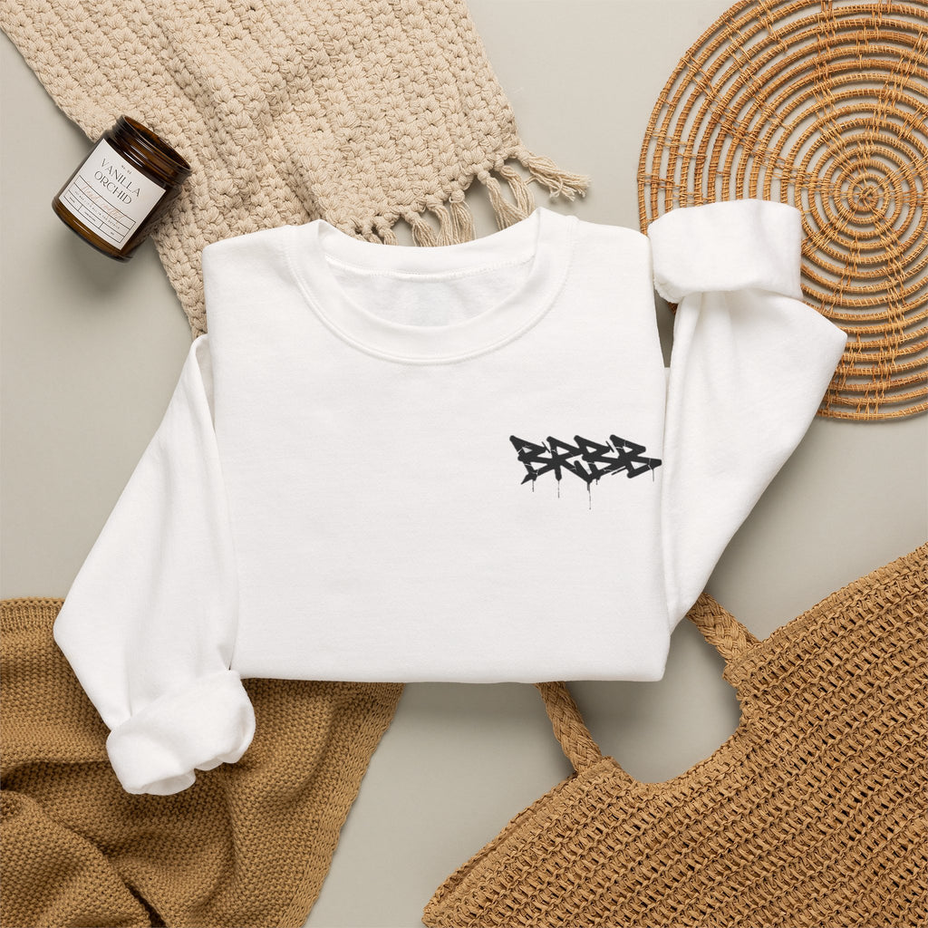 Graffiti 'BRBB' Crewneck Sweatshirt — Streetwear Drip Pullover