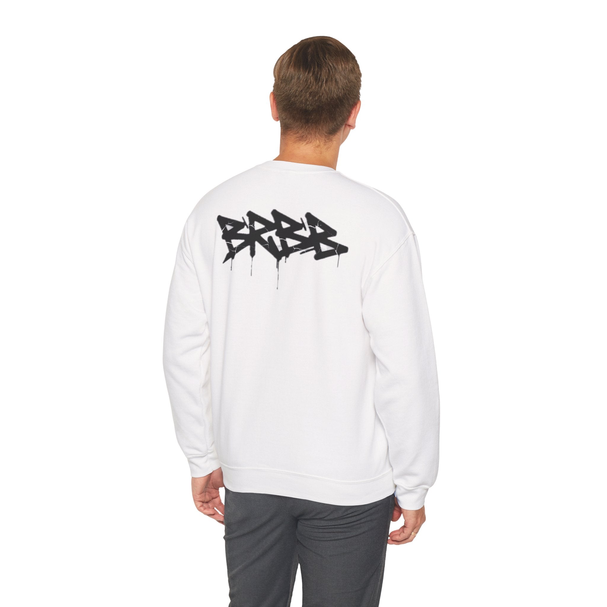 Graffiti 'BRBB' Crewneck Sweatshirt — Streetwear Drip Pullover