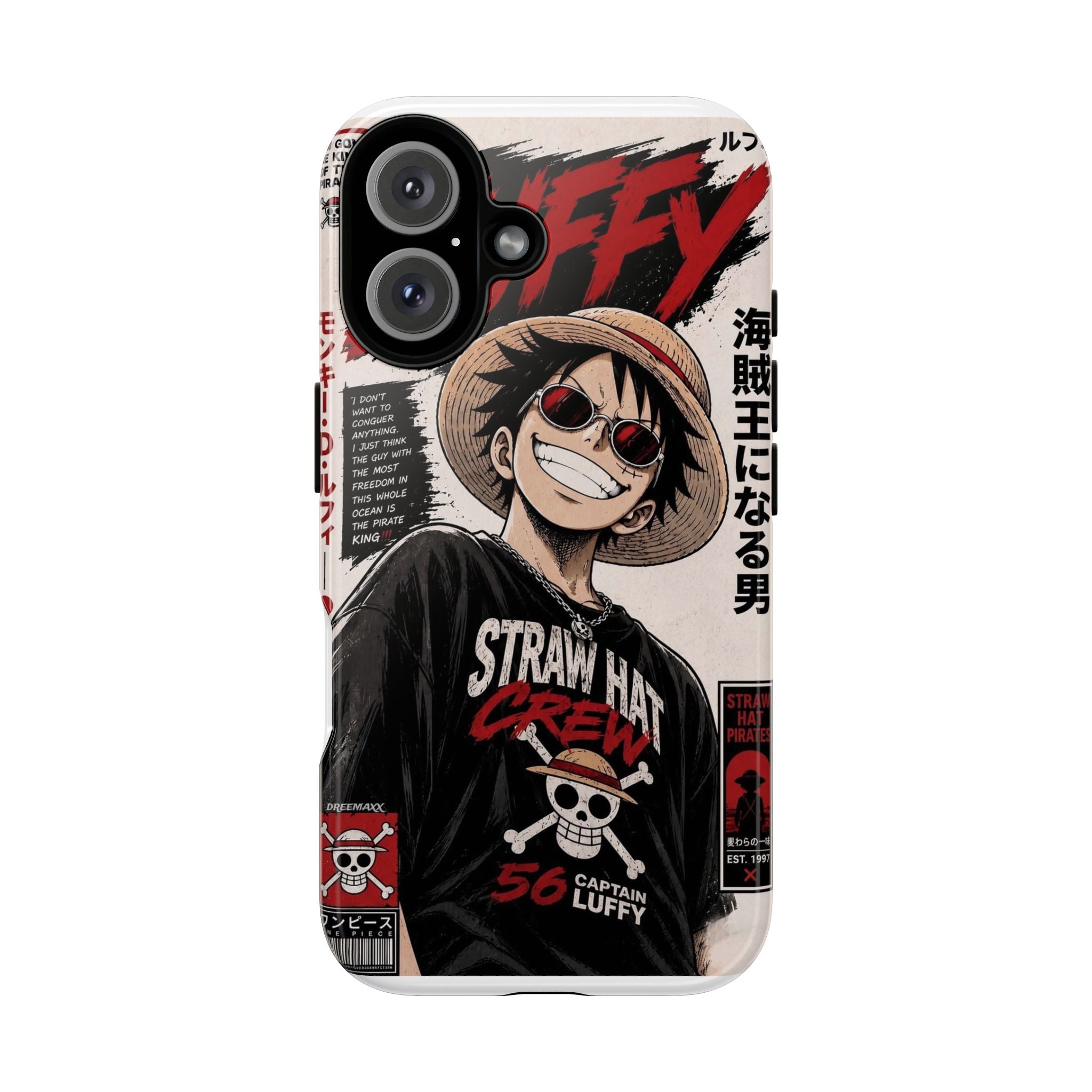 Phone Case — Straw Hat Crew Luffy Anime Design (One Piece)