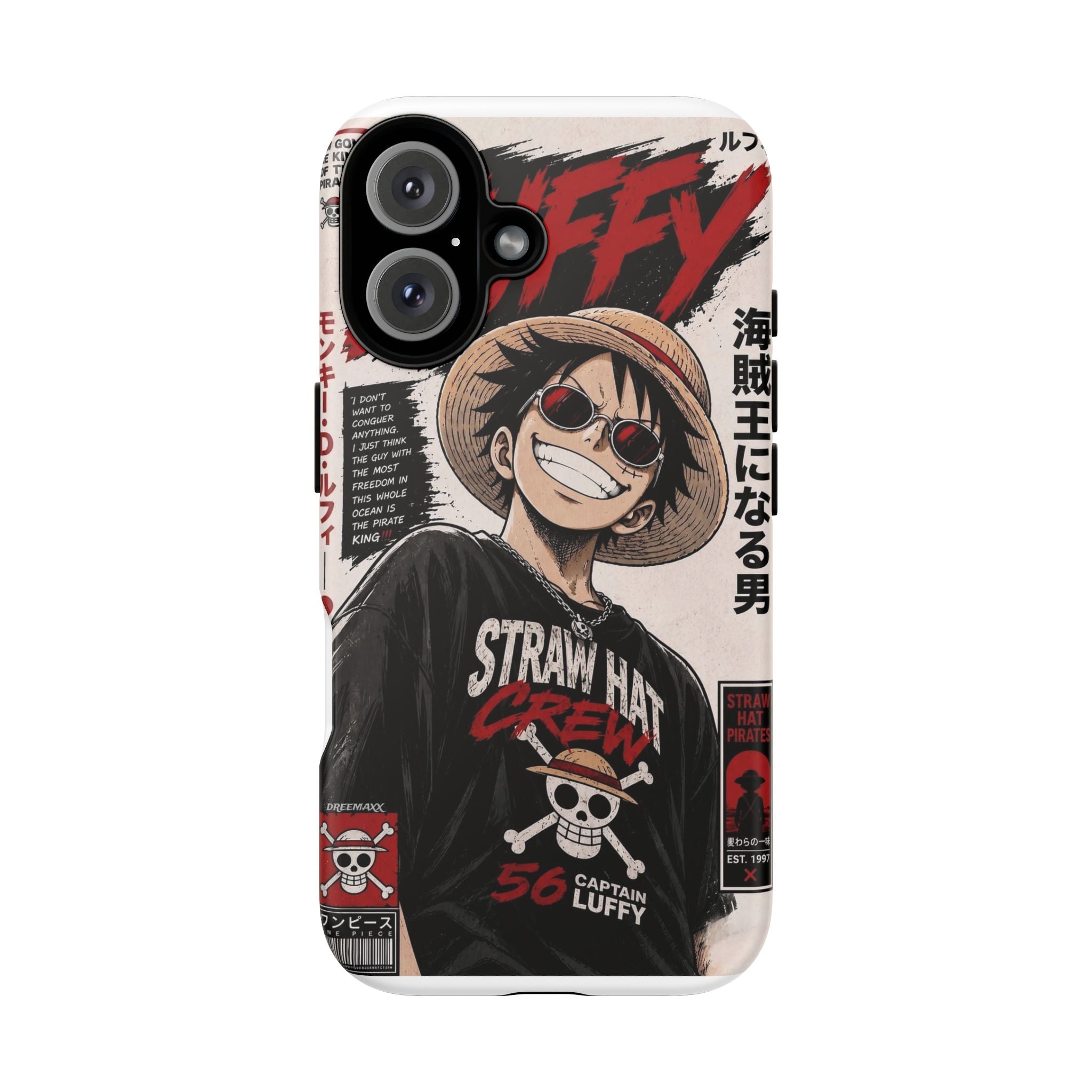 Phone Case — Straw Hat Crew Luffy Anime Design (One Piece)
