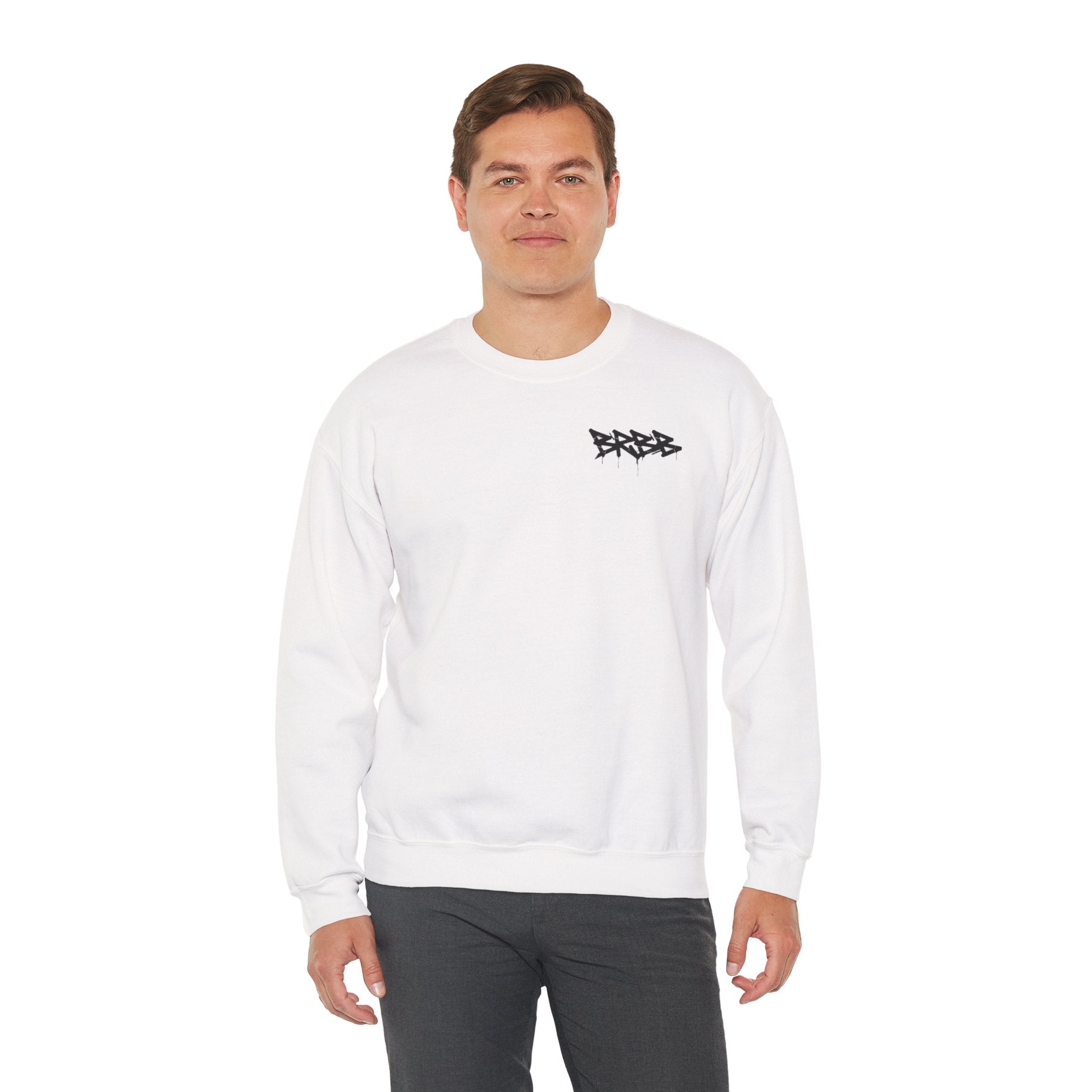 Graffiti 'BRBB' Crewneck Sweatshirt — Streetwear Drip Pullover