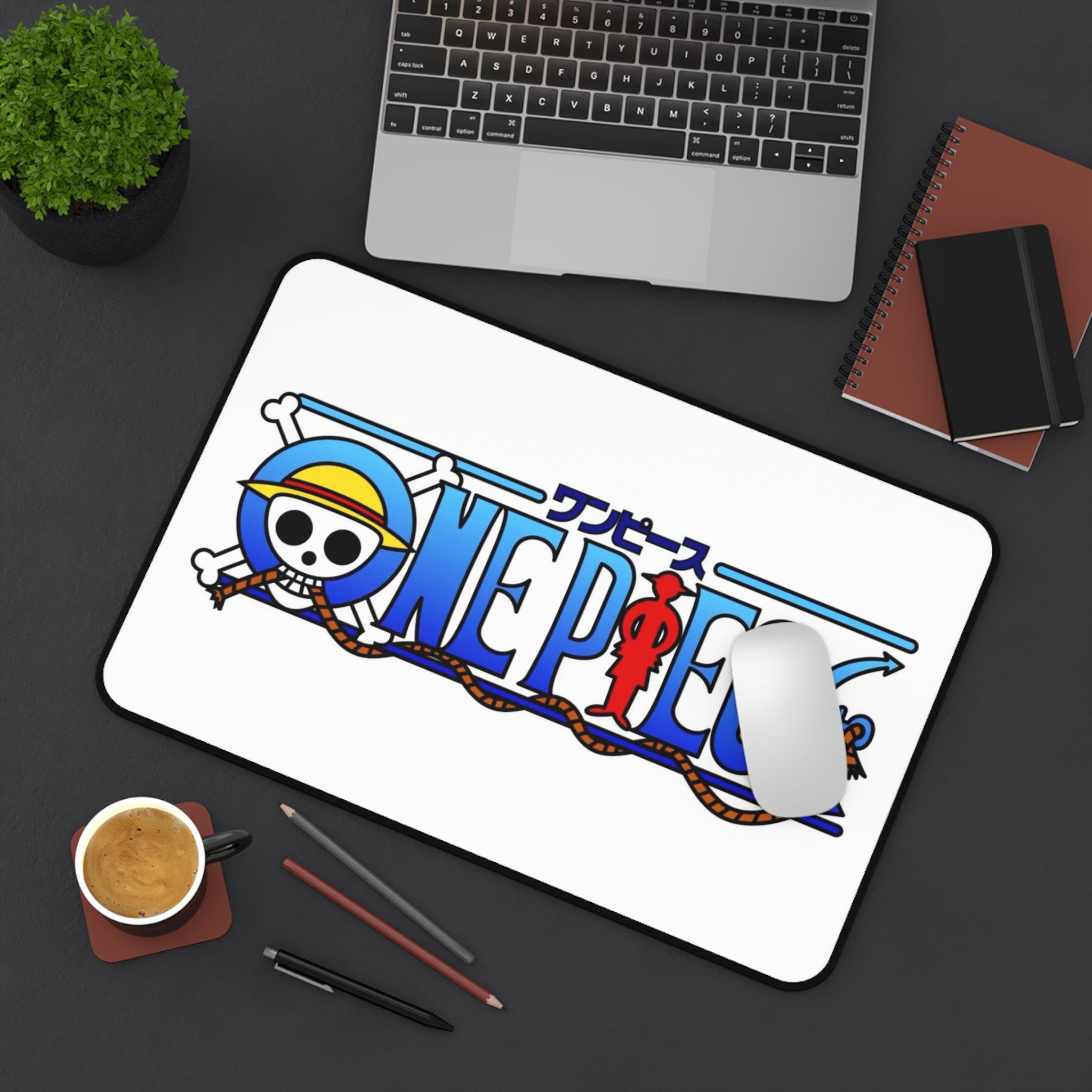 One Piece Logo Desk Mat — Anime Gaming Mousepad for Fans